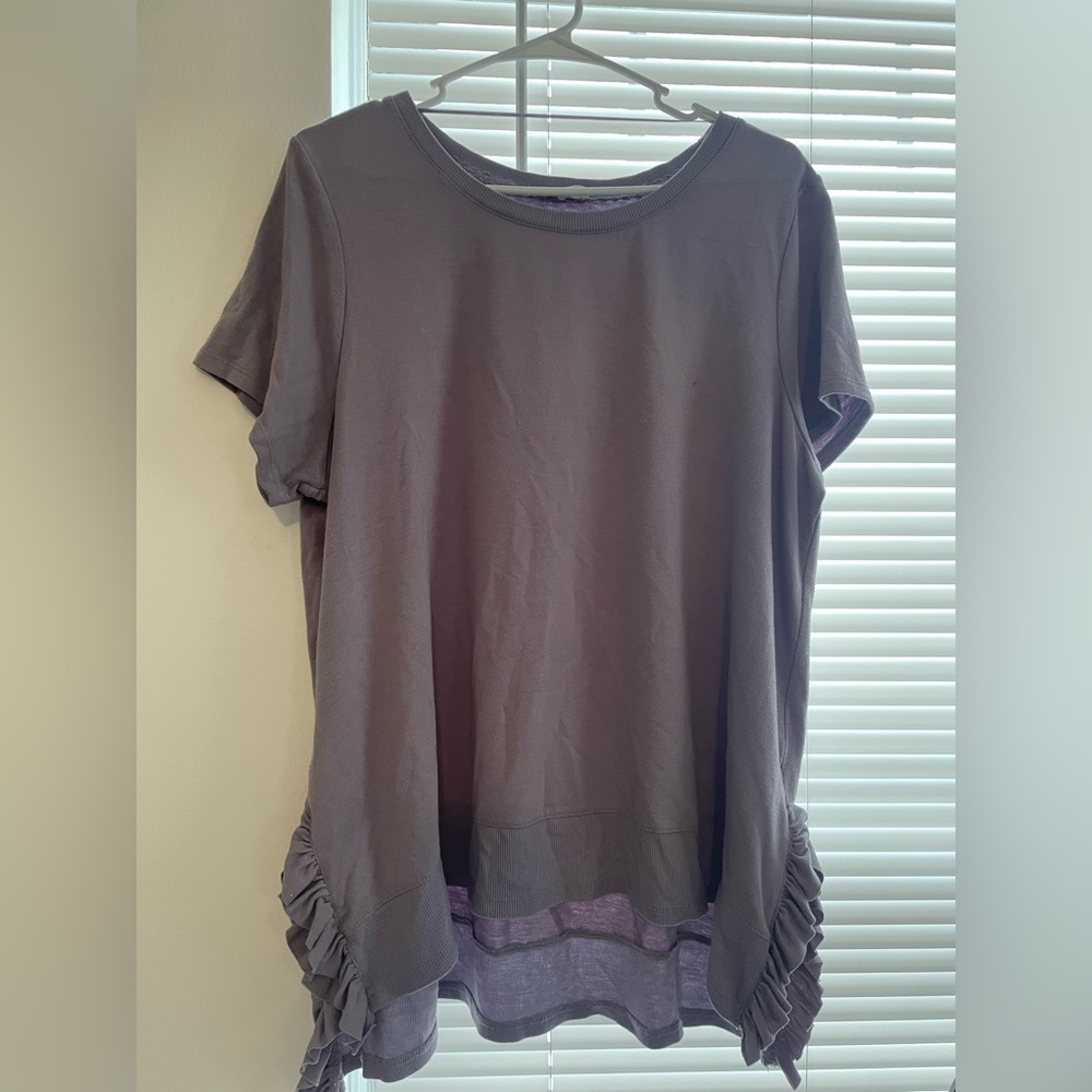 Cupio tunic slit side sweatshirt size 1x